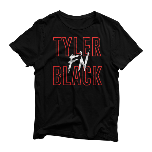 Tyler F'N Black Tee